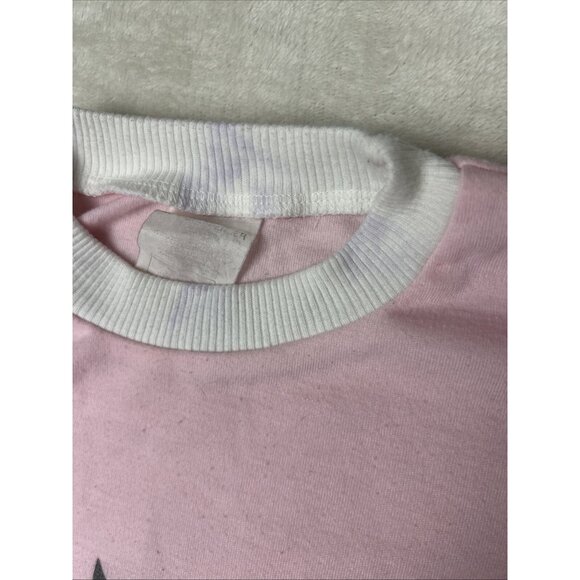 Vintage 80s/90s Girls Sleep Shirt Size 7-8 Bear Moon Pink Long - Picture 4 of 8
